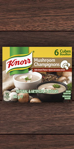 Knorr Bouillon Cubes Mushroom add rich umami flavour.