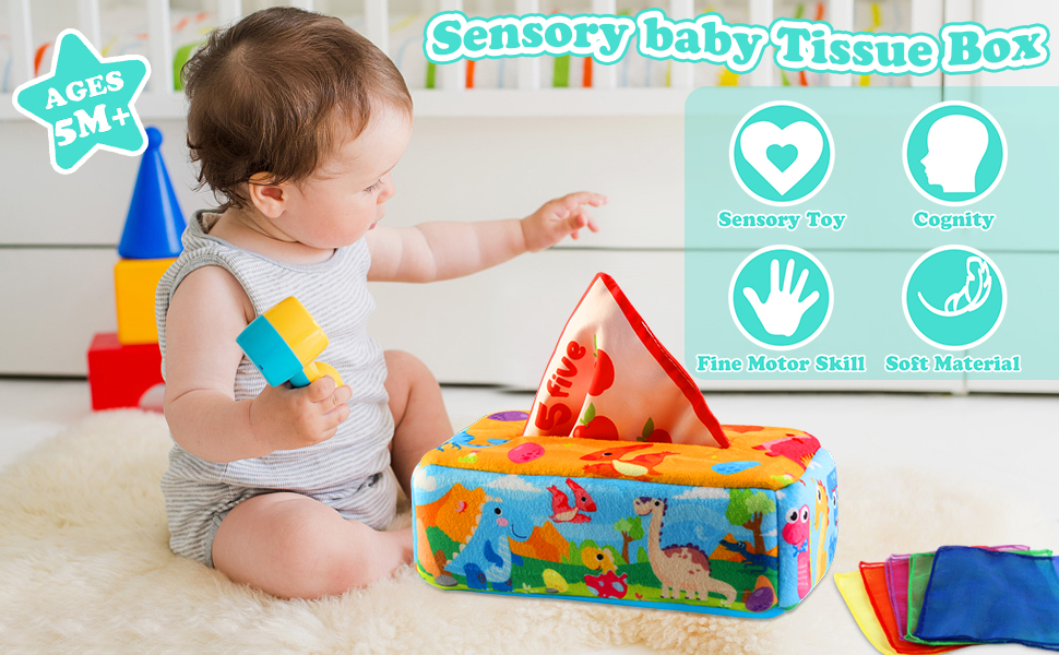 Baby Toys 612 Months Magic Baby Tissue Box Toy Montessori