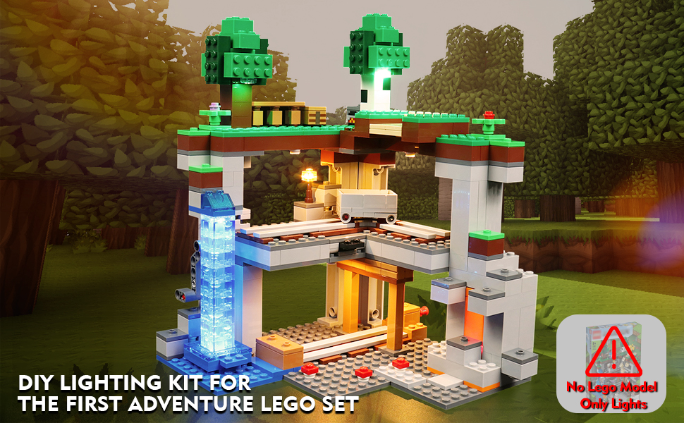 Amazon.com: BrickBling LED Light for Lego Minecraft The First Adventure ...