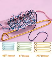 Fairycece 12pcs Aluminum Yarn Stitch Holders for Knitting Notions Or Crochet