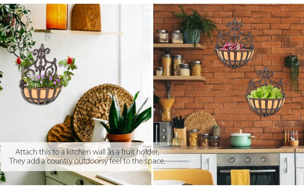 Attach this to a kitchen wall as a fruit holder,