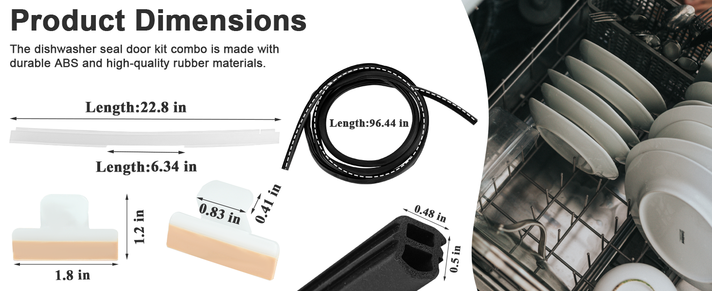 154827601 Dishwasher Door Seal Fit For Frigidaire