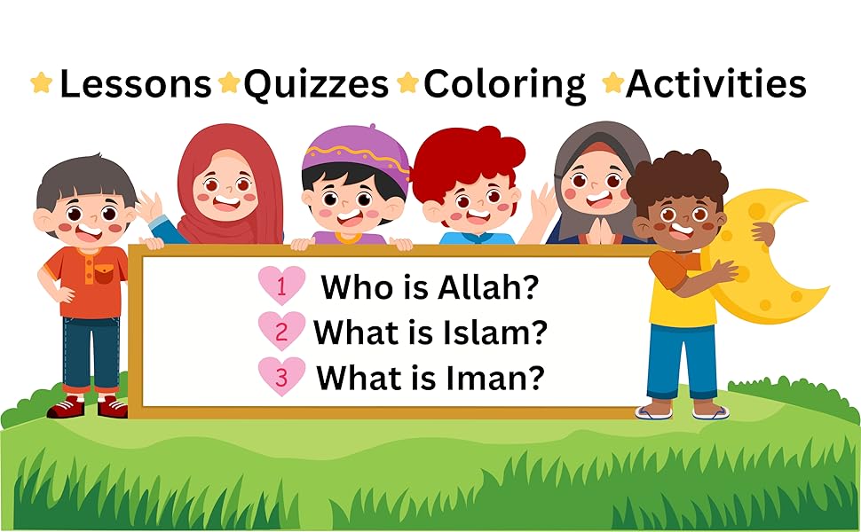 Islamic activity book Islam Allah Muslim school coloring