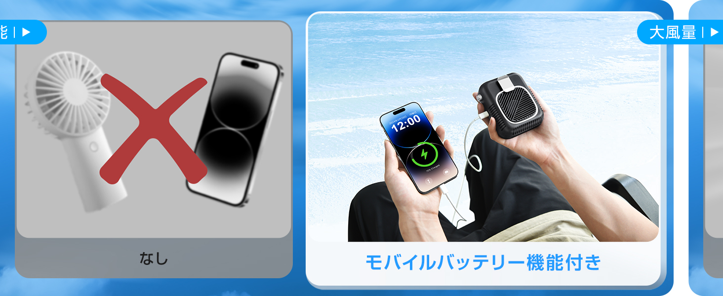 扇風機 小型 小型扇風機 腰掛け扇風機 ハンディファン 首掛け ベルトファン ポータブル扇風機