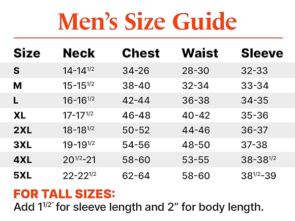 size chart, small, medium, large, extra large, xl, 2xl, double extra large, 3xl, 4xl, 5xl