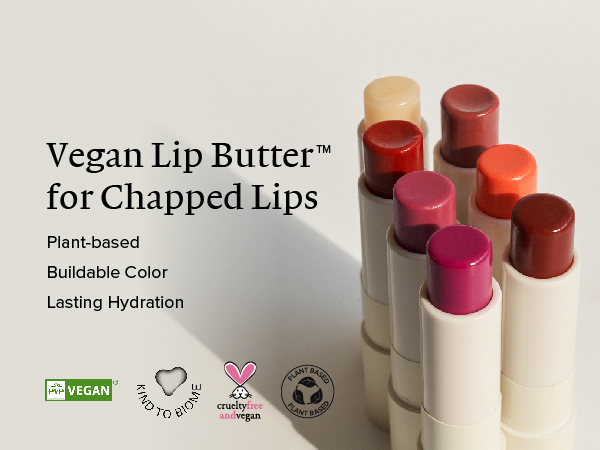 vegan lip butter for chapped lips