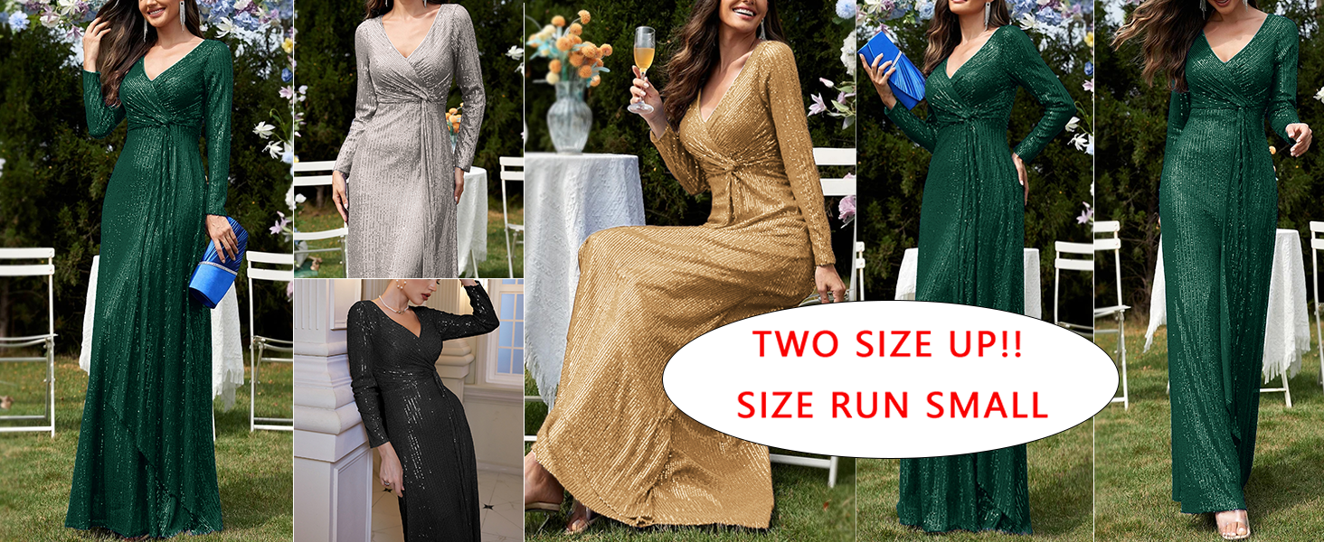 LONG SLEEVE SEQUIN DRESS