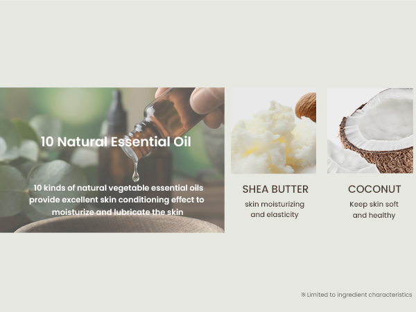 Natural herb fragrance with 10 types of herb oil for a comfortable experience