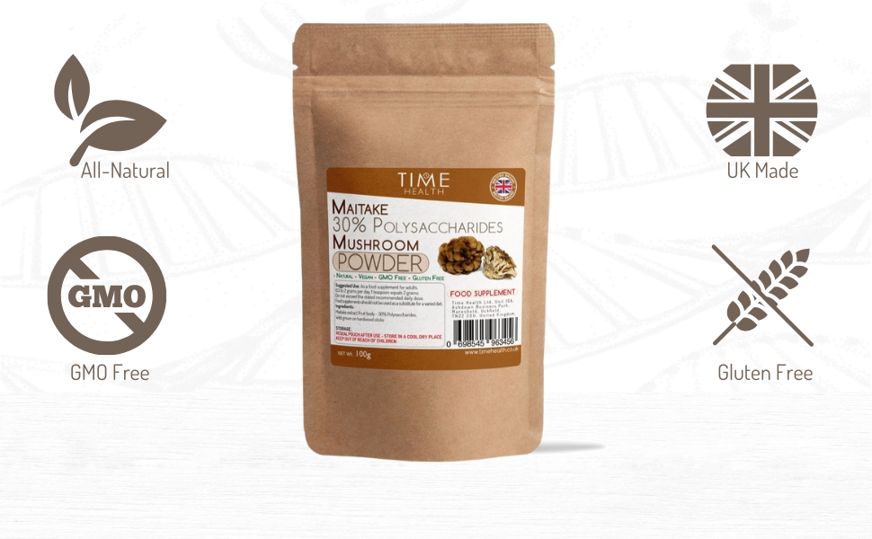 Maitake Mushroom Extract 100g Powder 30 Polysaccharides Alcohol