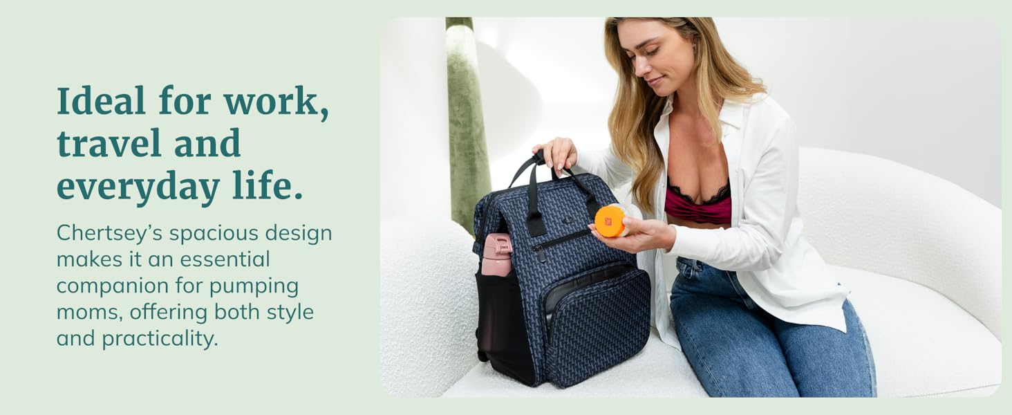 chertsey's spacious design makes it an essential companion for pumping moms