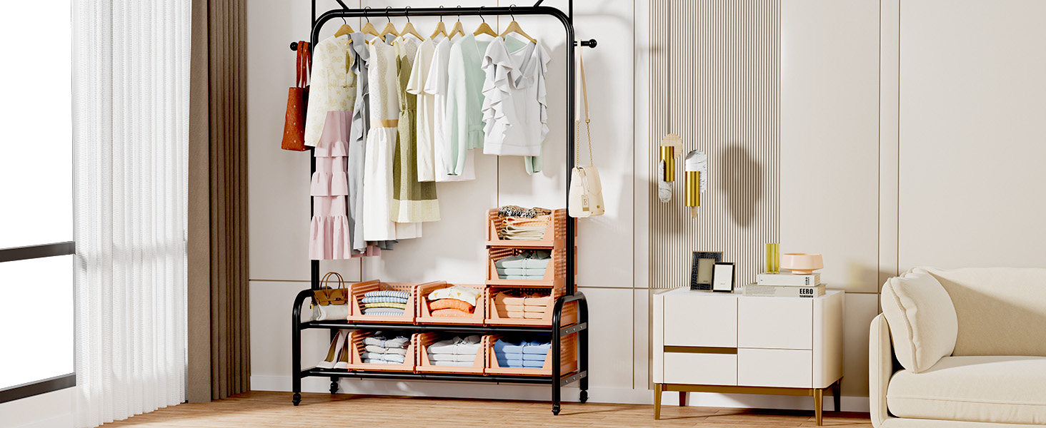 4 Pack Folding Closet Organizers Storage Box