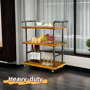 pipe bar cart
