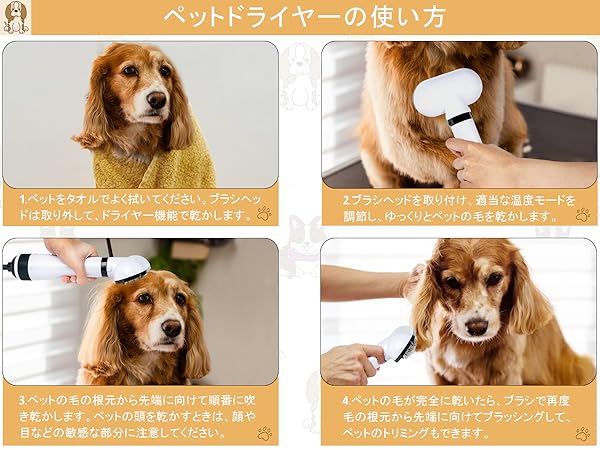 ペット用ドライヤー ホワイト 47×47×46cm Amazon | ペト ドライヤー 猫 犬用ドライヤー グルーミング