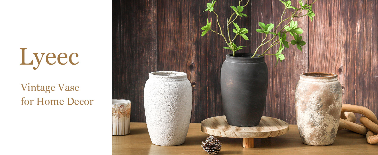 rustic vases