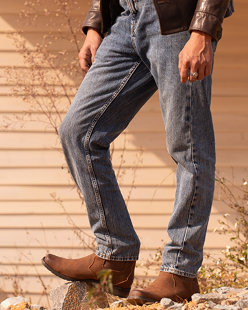 ankle cowboy boots for men square toe boots mens western boots brown chelsea boots mens work boots
