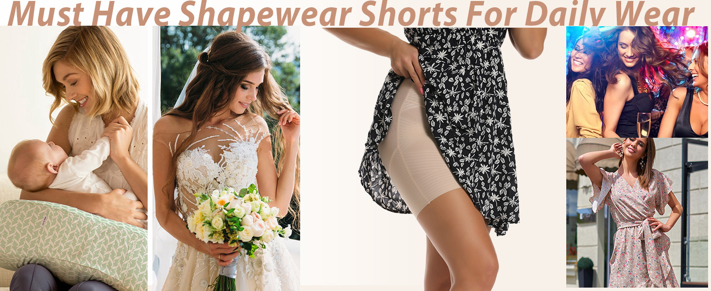 High waisted body shaper under dress