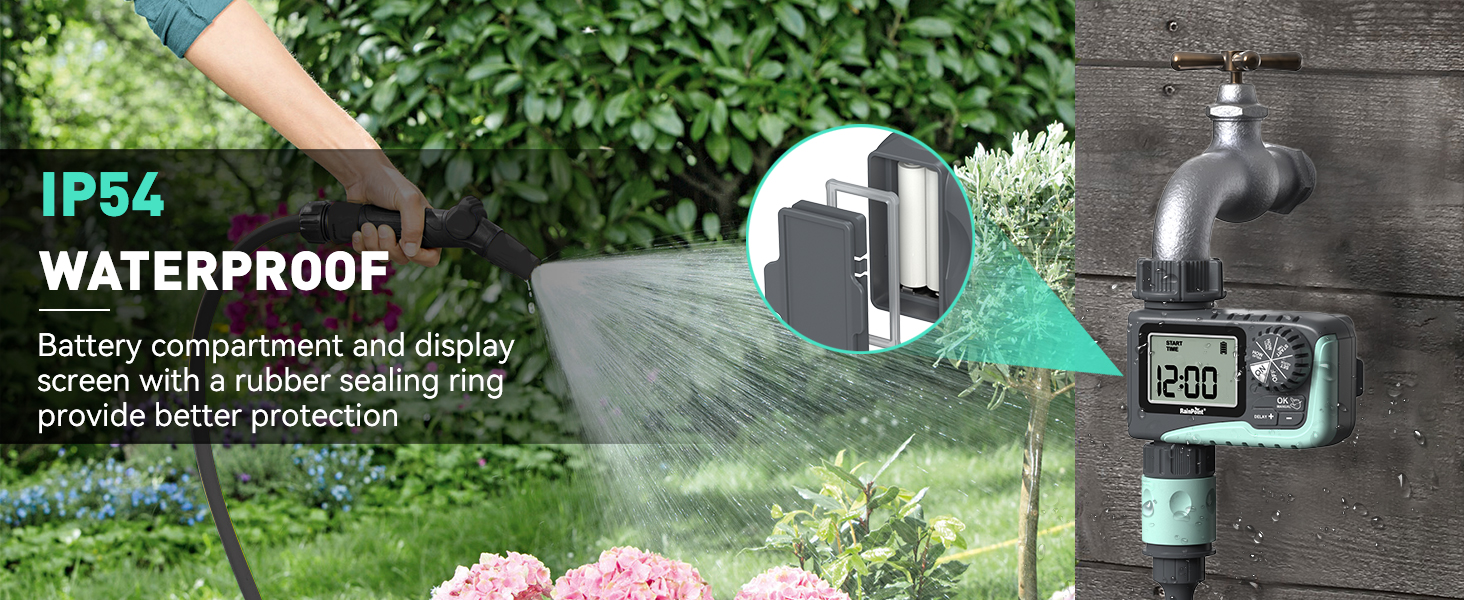 RAINPOINT Sprinkler Timer, Programmable Digital Irrigation