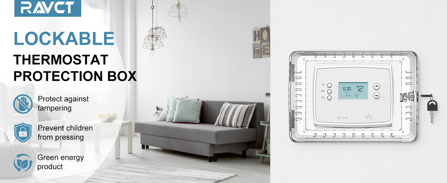 Thermostat Lock Box with Key