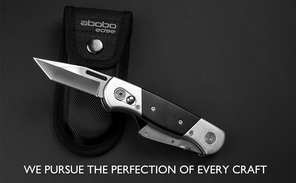 Folding Utility Knife/Box Cutter Heavy Duty Stainless Steel & 5