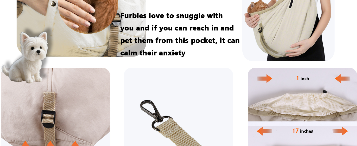Dog Carriers for small dogs Soft Carry Slings Front backpack for cats Puppies