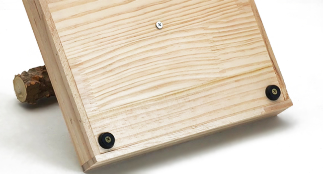 Bird Stand with Potty Tray securely attaches to desks through non-slip footpads