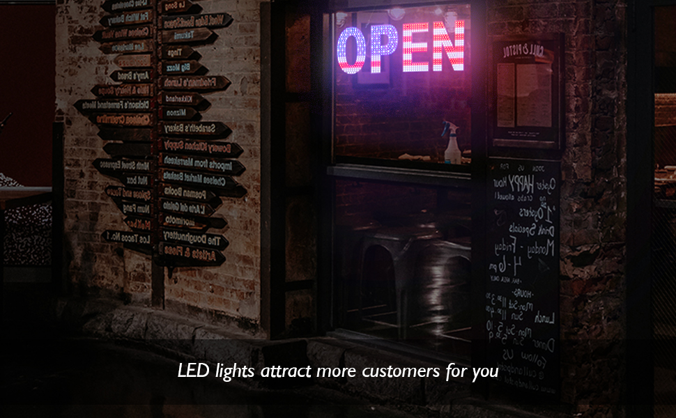 led Open Signs for Business