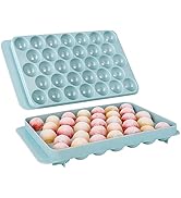 Ice Cube Trays with Lids for Freezer, 33 Sphere Ice Cube Tray with Easy Release for Iced Coffee o...