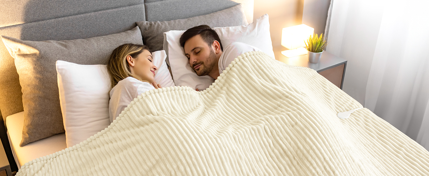Electric Blanket Heated Throw 84" x 90"