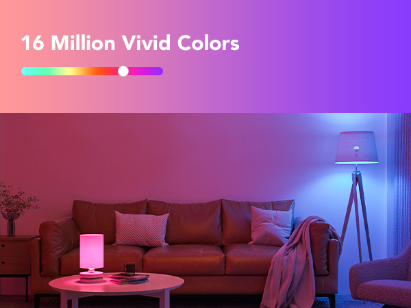 a living room with a red couch and a lamp in the corner.