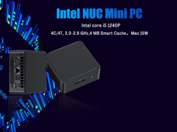 Intel NUC 12 Pro Mini PC, 12th Gen Intel Core i5-1240P (12C