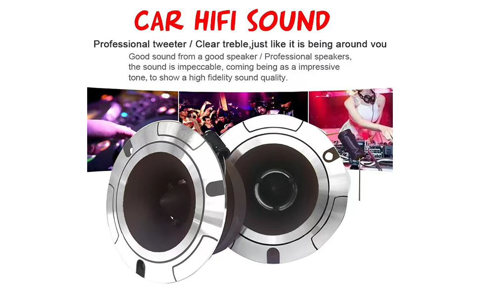 4 inch high-pitched car audio