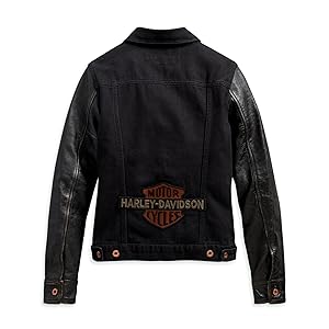 Harley Davidson/レディース/リバーシブル/スカジャン/XS Amazon.com: Harley-Davidson Women's Logo Leather Sleeve