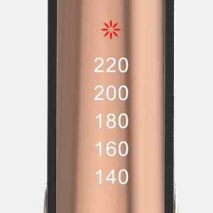 Oxsaytee Hair Iron Straightener Up to 220° Digital 5 Heat Settings Hair iron with Ceramic Coating for Smooth Glide Lasting Results for Curl Auto-shut off, Black 12 9