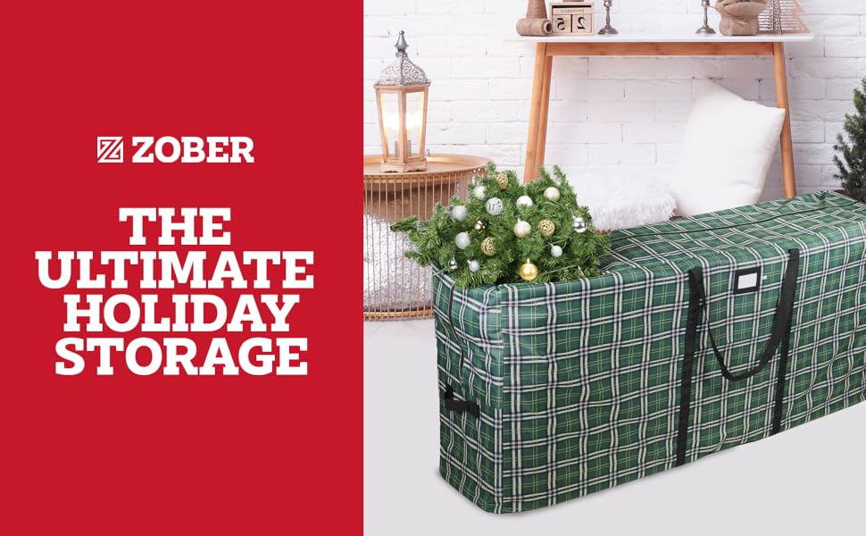 Zober Christmas Tree Storage Bag Fits 9 Ft Artificial