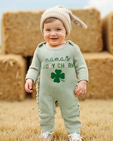my first st patricks day baby boy outfit