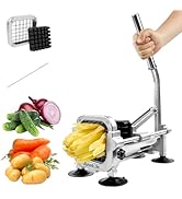 Anatole Professional French Fry Cutter Stainless Steel with 1/2'' Blade Manual Potato Slicer Vegg...