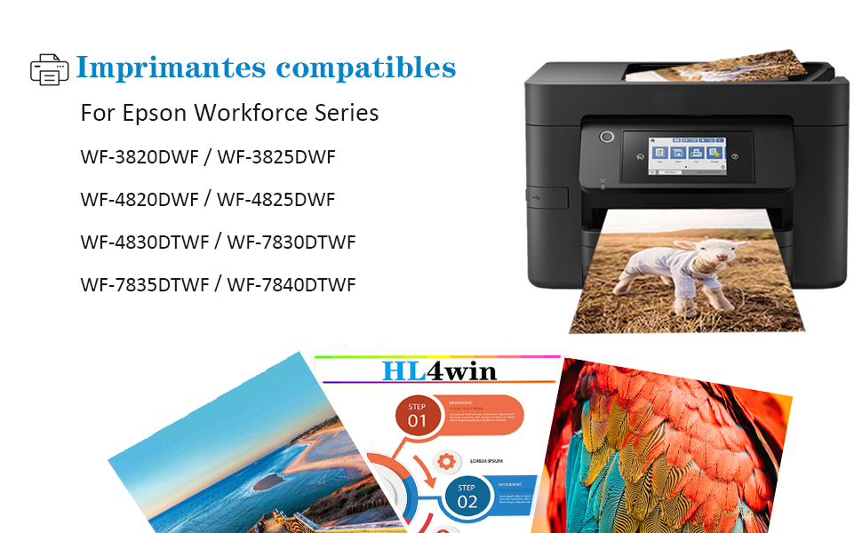 HL4win 405XL Noir compatibles pour Epson 405 XL Noir 405XL Cartouche