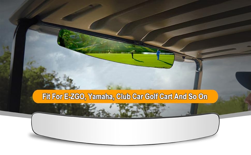SHUNCHENXIANG Golf Cart Rear View Mirror Fits EZGO Club Car