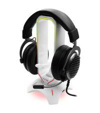 rgb headset stand white