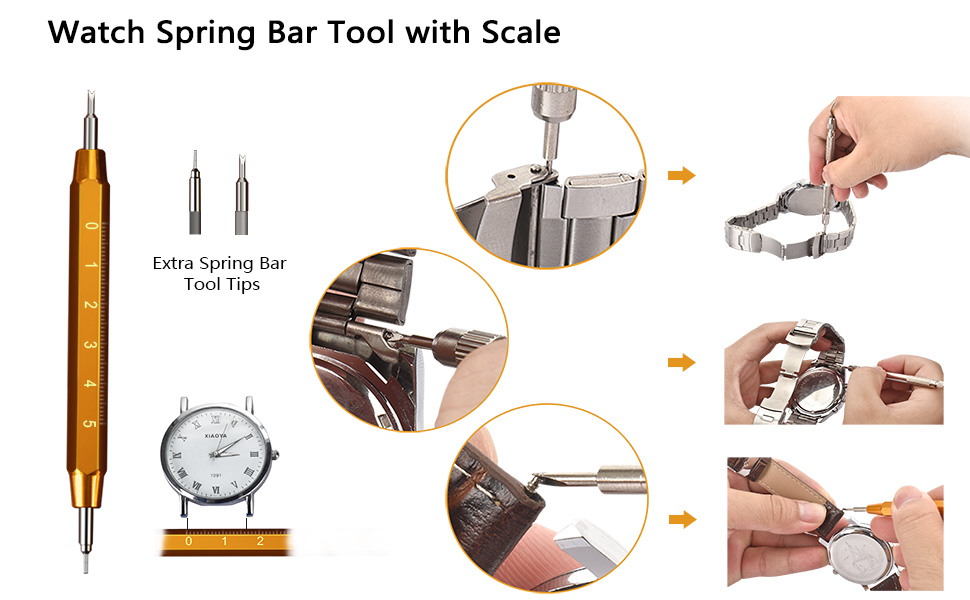 Watch Repair Kit, TOPWAY 149 Watch Link Removal Tool Kit, Watch Battery