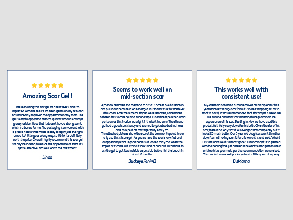 100% Silicone Scar Gel Scar Cream M7-2