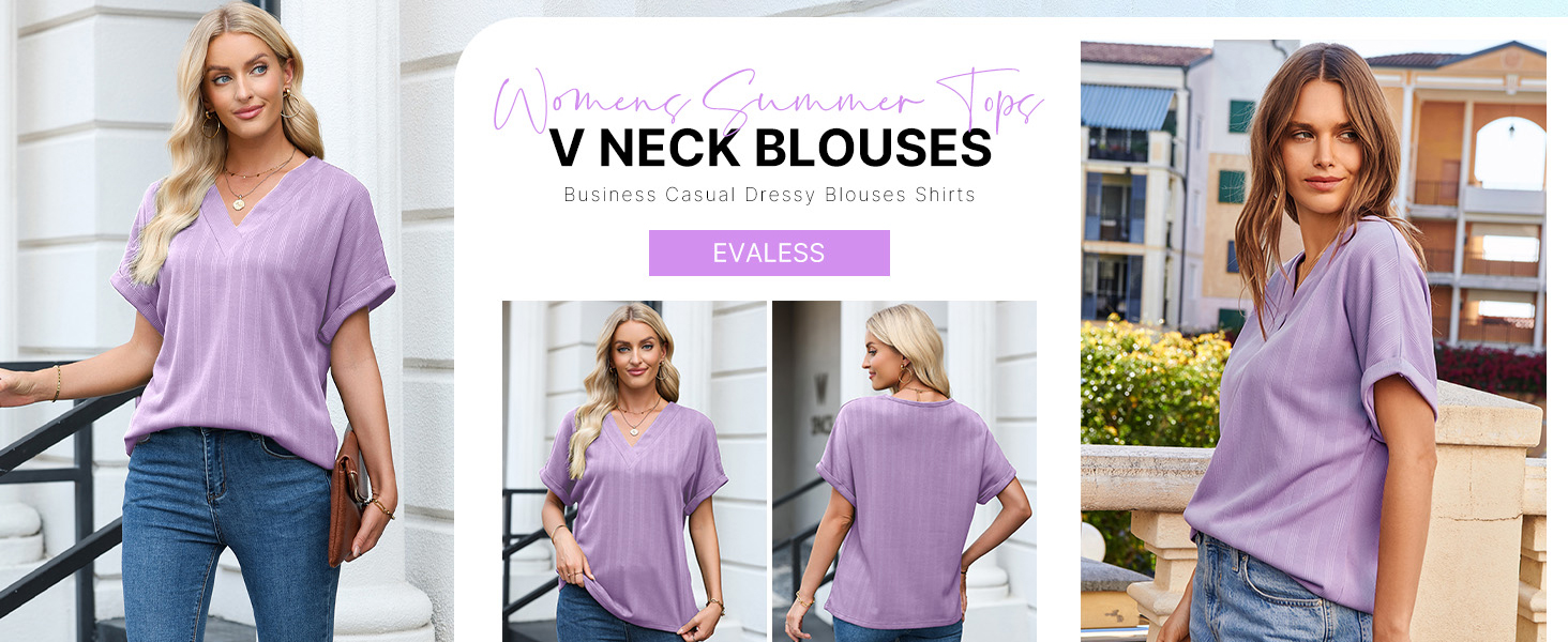 Business Casual Dressy Blouses Shirts
