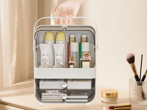 Contemporary kitchen workspace with wooden cabinets and countertops. Multiple views showing organized storage solutions and modern appliances.