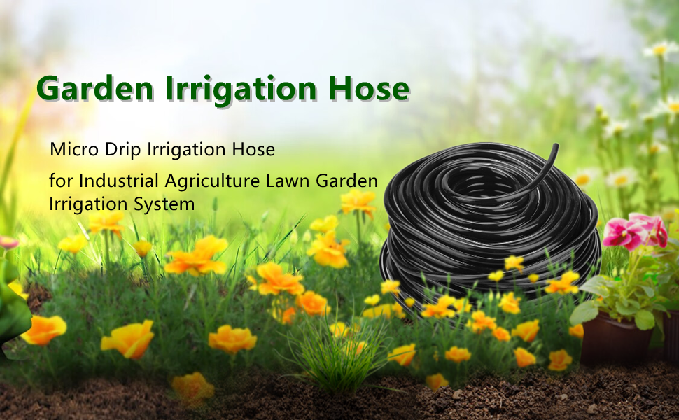 Raguso PVC Plastic Heavy Duty Flexible Water Irrigation Hose Micro Drip