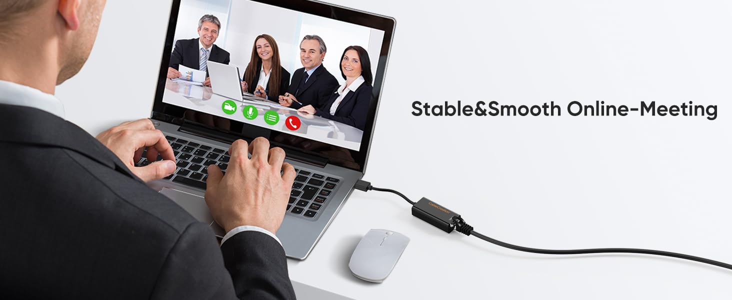 CableCreation USB to USB Network Adapter, USB to RJ45 Gigabit