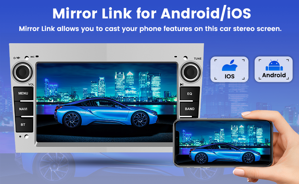 Android Autoradio mit Navi für Opel Astra Zafira Meriva 7 Zoll Touch