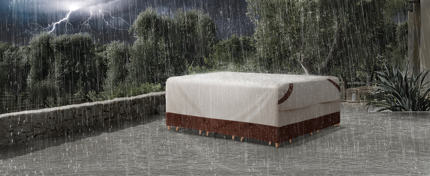 Bestalent Outdoor Furniture Table Covers, Waterproof Rectangular Patio Coffee Table