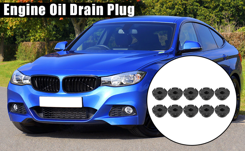X AUTOHAUX 10pcs ABS Car Engine Oil Drain Plug Replacement