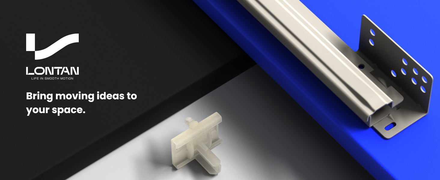 LONTAN Bottom Mount Drawer Slides 20 Inch Drawer Slides for Dresser