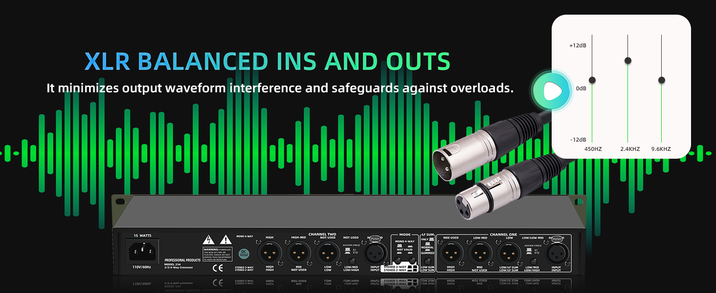 Amazon.com: MIZISNR Professional 2/3 Way Stereo/4 Way Mono Crossover ...